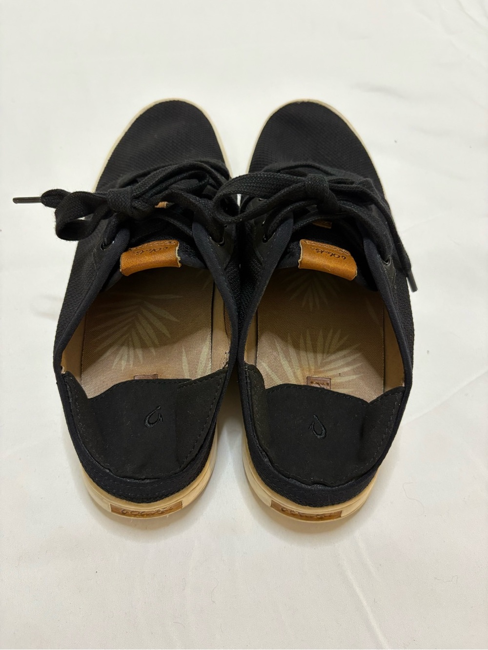 Olukai Pehuea Li Black Sneakers Women’s Size 7.5 Comfort Walking Shoes - Picture 7 of 14